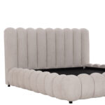 ΚΡΕΒΑΤΙ ΥΠΕΡΔΙΠΛΟ BUBBLE SM758.03 ΜΠΕΖ CHENILLE ΥΦΑΣΜΑ ΓΙΑ ΣΤΡΩΜΑ 180x200εκ - Image 6