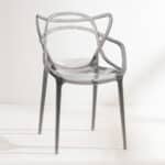 CHLOE ΚΑΡΕΚΛΑ ΔΙΑΦΑΝΟ/ΜΑΥΡΟ 54.5x55.5x83cm 53-0085