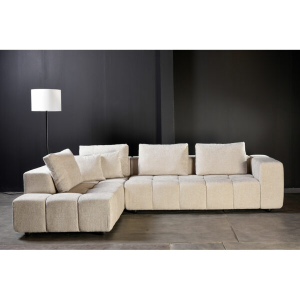 TOMOS ΚΑΝΑΠΕΣ ΓΩΝΙΑ ΑΡΙΣΤΕΡΗ BEIGE LEGASY 15 298x200x85cm 71-0113 - Image 3