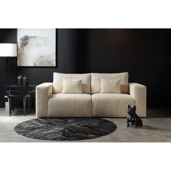 BULLET ΚΑΝΑΠΕΣ 3ΘΕΣΙΟΣ OFF WHITE AMBIENCE 02 232x101x92cm 71-0114 - Image 2