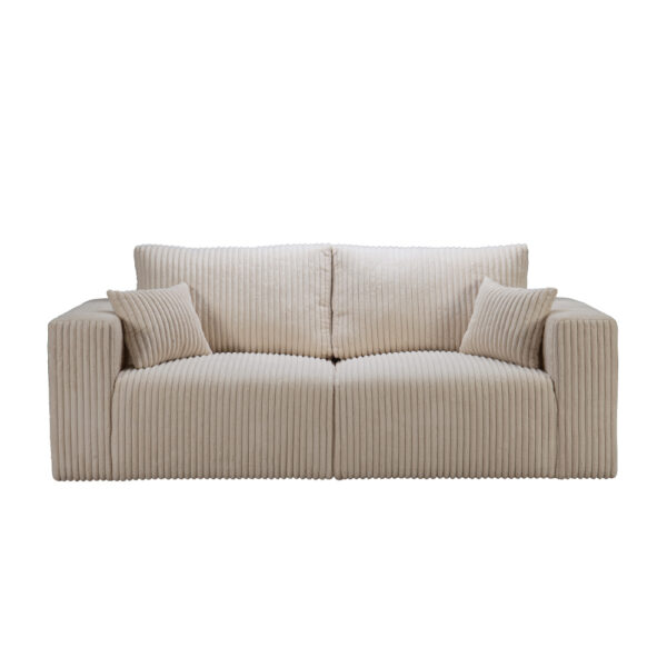 BULLET ΚΑΝΑΠΕΣ 3ΘΕΣΙΟΣ OFF WHITE AMBIENCE 02 232x101x92cm 71-0114 - Image 3