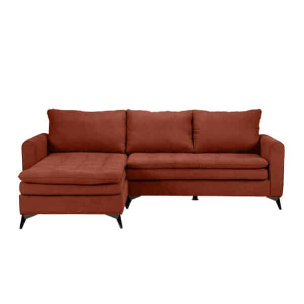 SCANDALO ΚΑΝΑΠΕΣ ΓΩΝΙΑ ΑΝΑΣΤΡΕΨΙΜΗ TERRACOTTA ASTI 22 265x188x99cm 71-0122 - Image 2