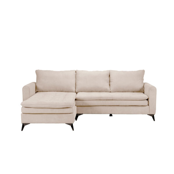 SCANDALO ΚΑΝΑΠΕΣ ΓΩΝΙΑ ΑΝΑΣΤΡΕΨΙΜΗ CREAM ASTI 1 265x188x99cm 71-0390 - Image 3