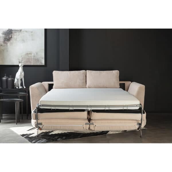 COCOON ΚΑΝΑΠΕΣ ΚΡΕΒΑΤΙ 3ΘΕΣΙΟΣ BEIGE LINCOLN D 03 208x94x92cm 71-0432 - Image 3
