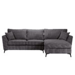 BOEL ΚΑΝΑΠΕΣ ΓΩΝΙΑ ΔΕΞΙΑ ΓΚΡΙ LINCOLN D 90 280x170x92cm 71-0448 - Image 2