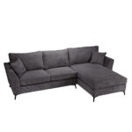 BOEL ΚΑΝΑΠΕΣ ΓΩΝΙΑ ΔΕΞΙΑ ΓΚΡΙ LINCOLN D 90 280x170x92cm 71-0448 - Image 3