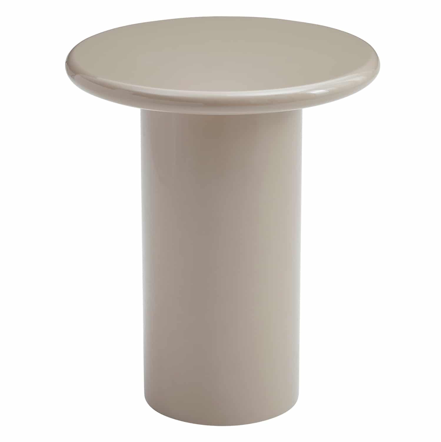 HM18455.05 ΒΟΗΘΗΤΙΚΟ ΤΡΑΠΕΖΑΚΙ SOLNA HM18455.05 MDF ΣΕ GLOSSY TAUPE Φ50x59Υεκ - Image 1