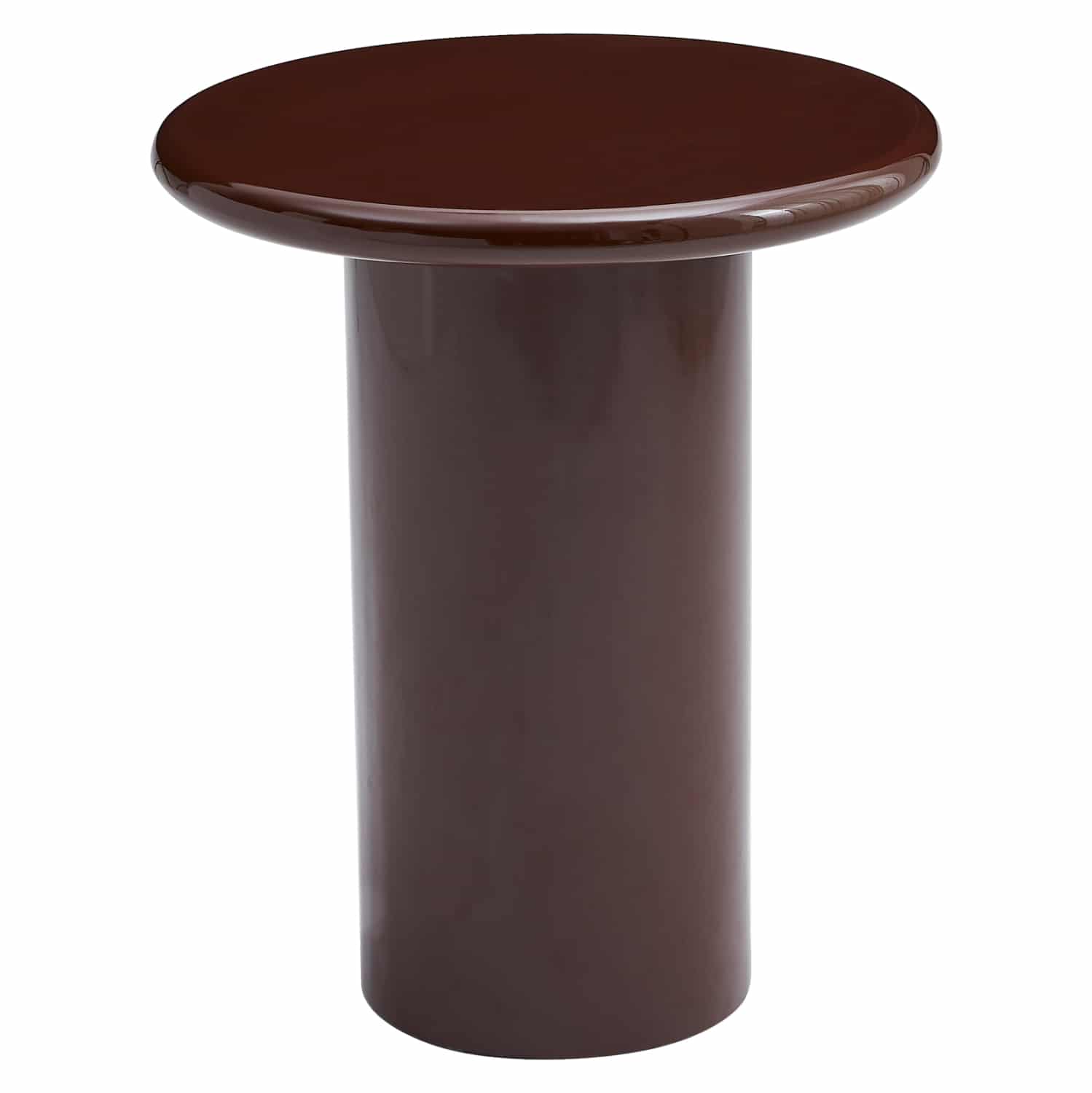 HM18455.06 ΒΟΗΘΗΤΙΚΟ ΤΡΑΠΕΖΑΚΙ SOLNA HM18455.06 MDF ΣΕ GLOSSY ΚΟΚΚΙΝΟ Φ50x59Υεκ - Image 1