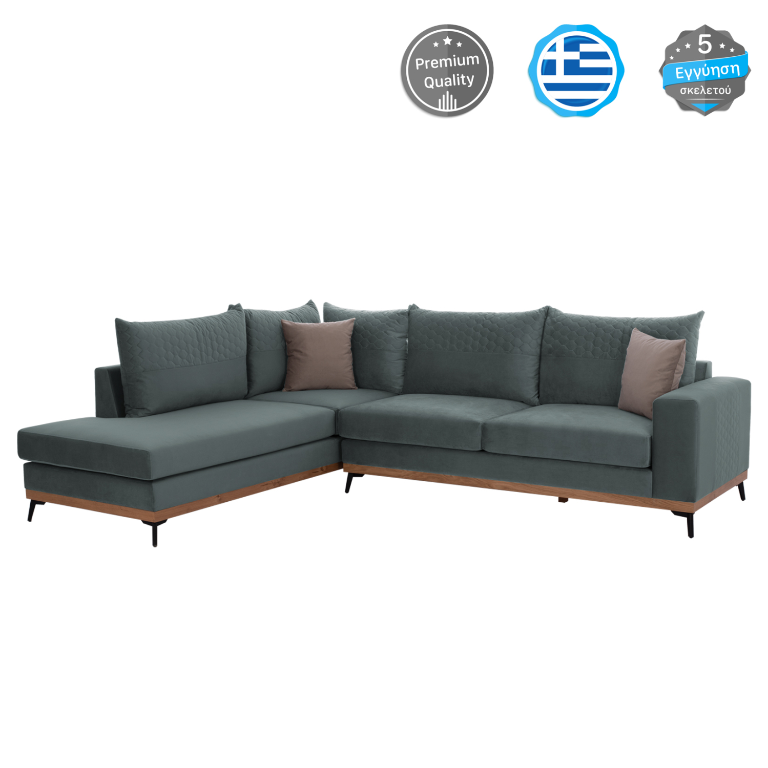 HM3253.07L ΚΑΝΑΠΕΣ ΑΡΙΣΤΕΡΗ ΓΩΝΙΑ MESINA ΥΦΑΣΜΑ ΑΛΕΚΙΑΣΤΟ ΜΕΝΤΑ 290Χ240Χ94Υεκ. HM3253.07L - Image 1