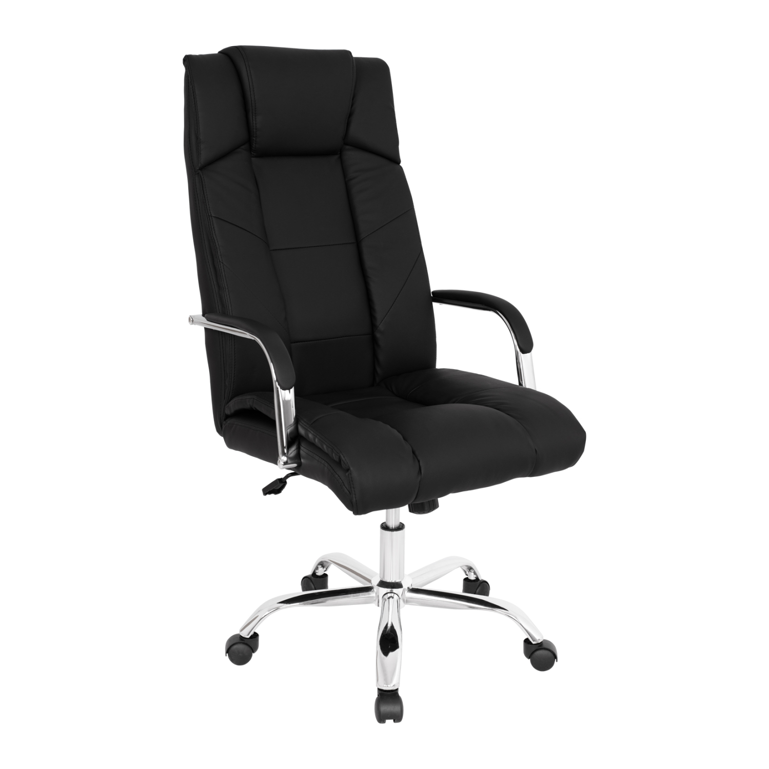HM1117 ΚΑΡΕΚΛΑ ΓΡΑΦΕΙΟΥ PAISLEY HM1117 ΜΕ ΜΑΥΡΟ PU 59x71x105 cm. - Image 1