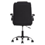 ΚΑΡΕΚΛΑ ΓΡΑΦΕΙΟΥ CANAN HM1201.11 ΜΑΥΡΟ PVC-ΒΑΣΗ ΧΡΩΜΙΟΥ 63x62x93-101Υεκ - Image 6