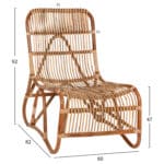 ΠΟΛΥΘΡΟΝΑ BRONNY ΕΞΩΤ.ΧΩΡΟΥ HM9644.01 RATTAN ΣΕ ΦΥΣΙΚΟ ΧΡΩΜΑ 60x82x92Υ εκ. - Image 2