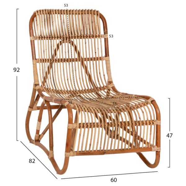 ΠΟΛΥΘΡΟΝΑ BRONNY ΕΞΩΤ.ΧΩΡΟΥ HM9644.01 RATTAN ΣΕ ΦΥΣΙΚΟ ΧΡΩΜΑ 60x82x92Υ εκ. - Image 2