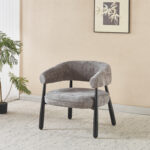 ΠΟΛΥΘΡΟΝΑ KERN HM18478.02 ΓΚΡΙ ΥΦΑΣΜΑ--ΜΕΤΑΛ.ΠΟΔΙΑ ΣΕ ΜΑΥΡΟ 70x64x72Υεκ. - Image 5