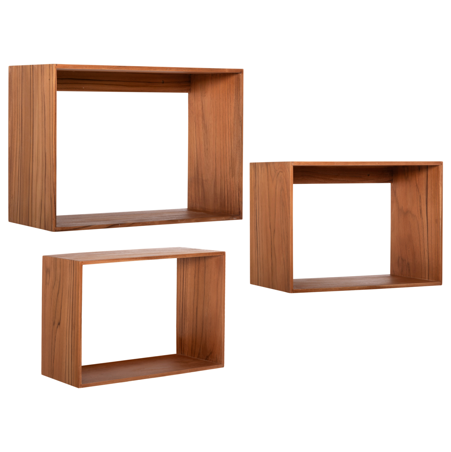 HM9830 ΡΑΦΙΕΡΑ CHENGIS HM9830 3ΤΜΧ ΞΥΛΟ TEAK ΣΕ ΦΥΣΙΚΟ ΧΡΩΜΑ 60x20x38Υεκ - Image 1