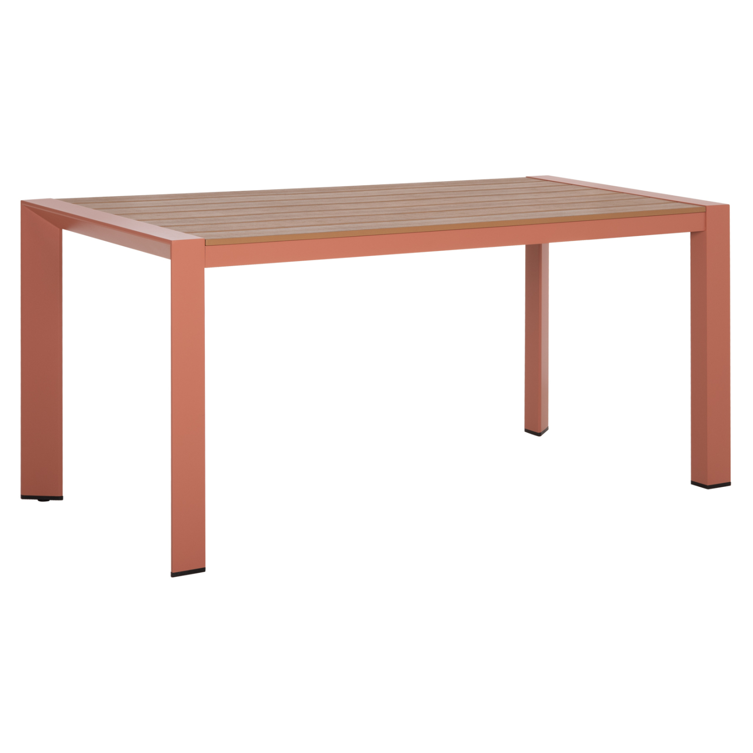 HM6059.08 ΤΡΑΠΕΖΙ ΕΞΩΤ.ΧΩΡΟΥ GOYA HM6059.08 ΑΛΟΥΜΙΝΙΟ ΣE TERRACOTTA & POLYWOOD 160X80Χ75Υεκ. - Image 1