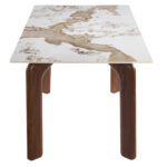 ΤΡΑΠΕΖΙ DALLE HM18479.01 MDF TOP ΟΨΗ ΜΑΡΜΑΡΟΥ-ΜΕΤΑΛ.ΠΟΔΙΑ ΚΑΡΥΔΙ 180x90x76Υεκ - Image 4