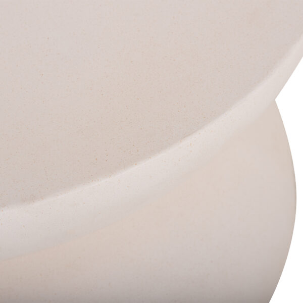 ΤΡΑΠΕΖΙ ΣΑΛΟΝΙΟΥ ANNA HM18158.02 FIBER CEMENT ΣΕ ΛΕΥΚΟ--Φ92x44.5Υεκ - Image 6