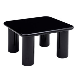 ΤΡΑΠΕΖΙ ΣΑΛΟΝΙΟΥ SOLNA HM18453.02 MDF ΣΕ GLOSSY ΜΑΥΡΟ 80x80x45Υεκ