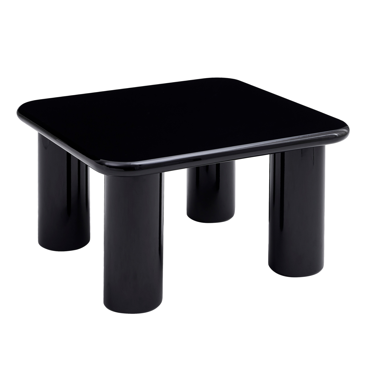 HM18453.02 ΤΡΑΠΕΖΙ ΣΑΛΟΝΙΟΥ SOLNA HM18453.02 MDF ΣΕ GLOSSY ΜΑΥΡΟ 80x80x45Υεκ - Image 1