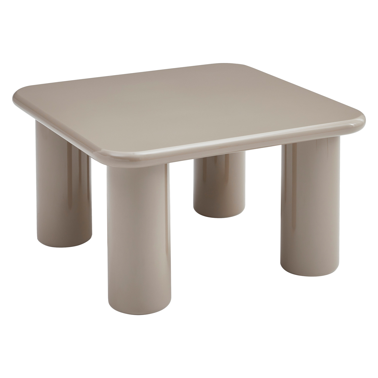 HM18453.05 ΤΡΑΠΕΖΙ ΣΑΛΟΝΙΟΥ SOLNA HM18453.05 MDF ΣΕ GLOSSY TAUPE 80x80x45Υεκ - Image 1