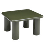 ΤΡΑΠΕΖΙ ΣΑΛΟΝΙΟΥ SOLNA HM18453.07 MDF ΣΕ GLOSSY ΠΡΑΣΙΝΟ 80x80x45Υεκ