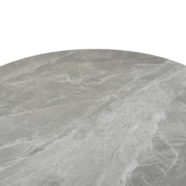 ΤΡΑΠΕΖΙ ΤΡΑΠΕΖΑΡΙΑΣ ΣΤΡΟΓΓΥΛΟ ERAGON HM18460.03 SINT. STONE ΣΕ ΓΚΡΙ ΜΑΡΜΑΡΟ Φ120x75Υεκ - Image 5
