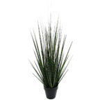 DARK PURE GRASS ΦΥΤΟ ΤΕΧΝΗΤΟ ΣΕ ΓΛΑΣΤΡΑ 68cm PVC ΠΡΑΣΙΝΟ ΣΚΟΥΡΟ 031340
