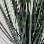 DARK PURE GRASS ΦΥΤΟ ΤΕΧΝΗΤΟ ΣΕ ΓΛΑΣΤΡΑ 68cm PVC ΠΡΑΣΙΝΟ ΣΚΟΥΡΟ 031340 - Image 2