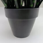 DARK PURE GRASS ΦΥΤΟ ΤΕΧΝΗΤΟ ΣΕ ΓΛΑΣΤΡΑ 68cm PVC ΠΡΑΣΙΝΟ ΣΚΟΥΡΟ 031340 - Image 4