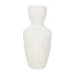 NEFELI ΒΑΖΟ 25x25x56cm MgO ΛΕΥΚΟ 031687