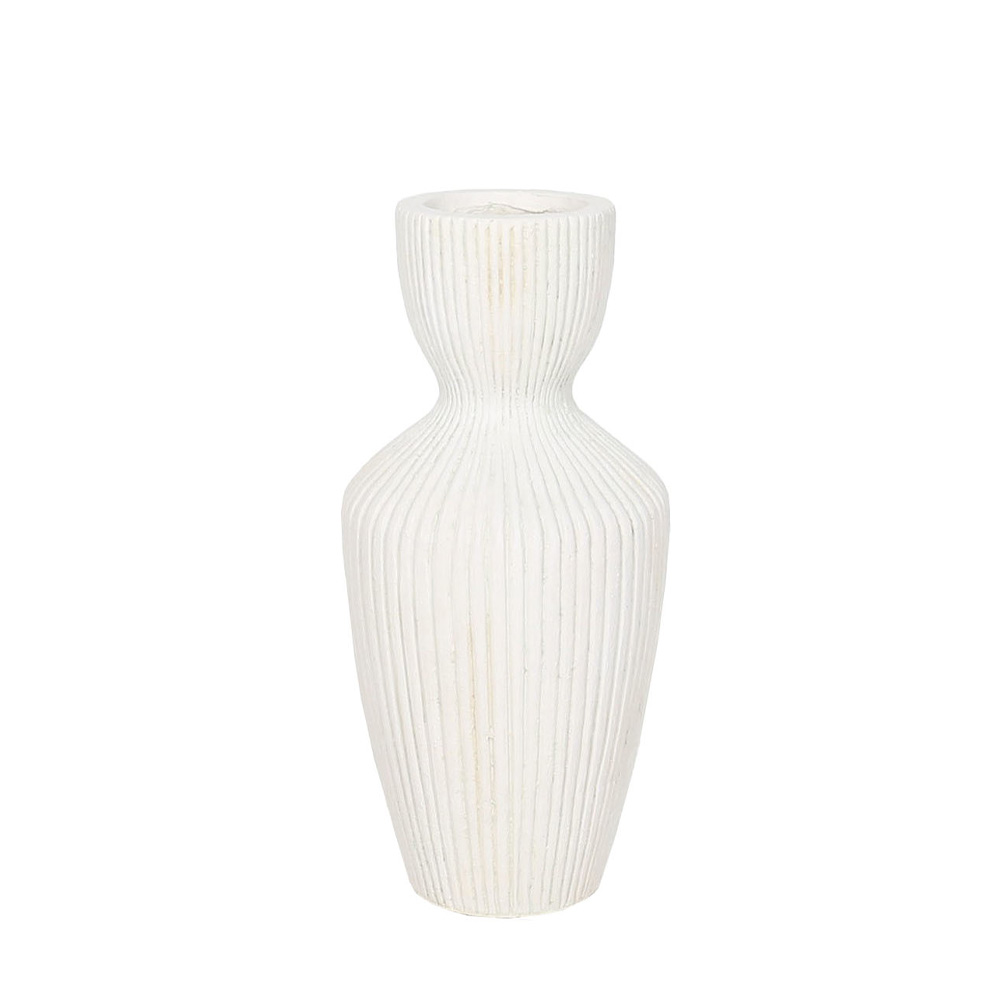 031688-q2oZC-first-_1 NEFELI ΒΑΖΟ 21x21x43cm MgO ΛΕΥΚΟ 031688 - Image 1