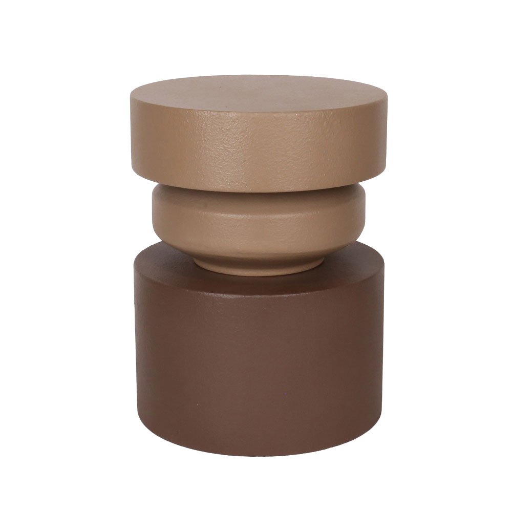 04-1321-z3Po2-first-_1 ZELO SIDE TABLE ΚΑΦΕ ΑΝΟΙΧΤΟ ΚΑΦΕ ΣΚΟΥΡΟ 35x35x46cm 04-1321 - Image 1