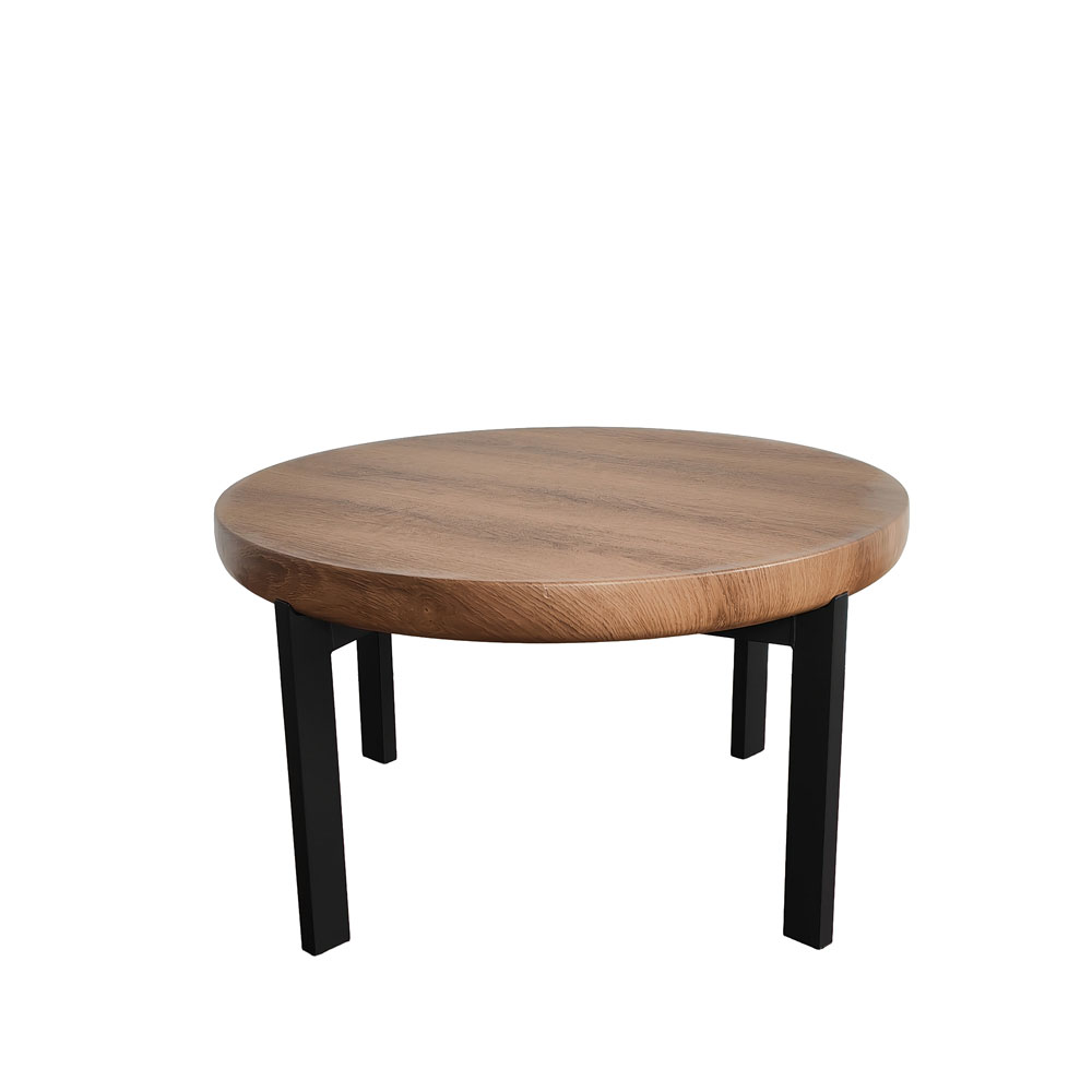 04-1430-7BOat-first-_1 BOBBA COFFEE TABLE SONOMA ΜΑΥΡΟ 80x80x45cm 04-1430 - Image 1