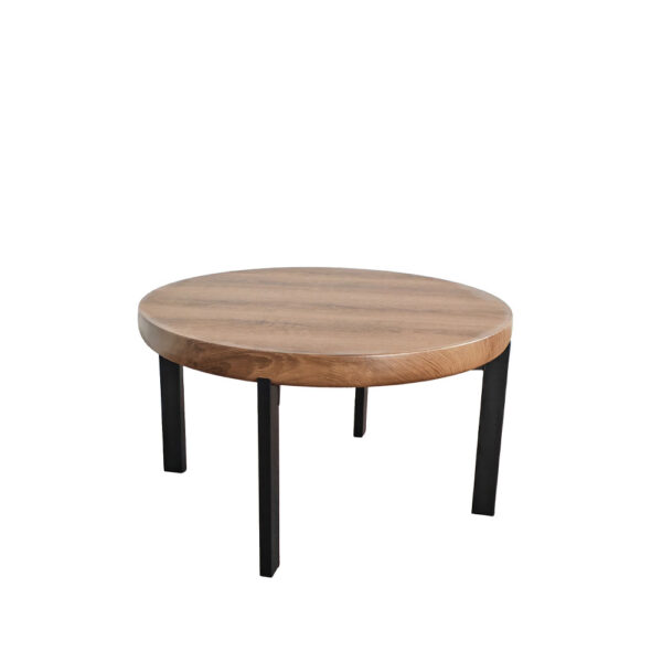 BOBBA COFFEE TABLE SONOMA ΜΑΥΡΟ 80x80x45cm 04-1430 - Image 3