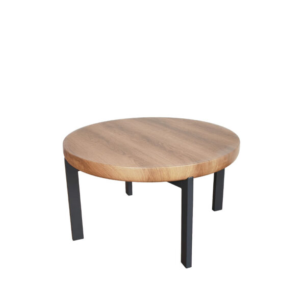 BOBBA COFFEE TABLE SONOMA ΜΑΥΡΟ 80x80x45cm 04-1430 - Image 4