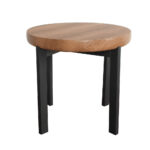 BOBBA SIDE TABLE SONOMA ΜΑΥΡΟ 60x60x55cm 04-1431