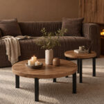 BOBBA SIDE TABLE SONOMA ΜΑΥΡΟ 60x60x55cm 04-1431 - Image 2