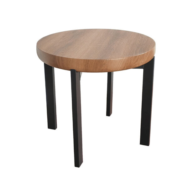 BOBBA SIDE TABLE SONOMA ΜΑΥΡΟ 60x60x55cm 04-1431 - Image 4
