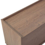 TOBAC TV STAND 2ΠΟΡΤΕΣ 1ΣΥΡΤΑΡΙ ΚΑΡΥΔΙ ΣΚΟΥΡΟ 180x39x62cm 08-0027 - Image 5