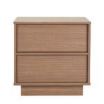 TOBAC ΚΟΜΟΔΙΝΟ 2ΣΥΡΤΑΡΙΑ ΚΑΡΥΔΙ ΣΚΟΥΡΟ 55x39x54cm 09-2188 - Image 3