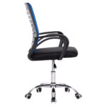 ΚΑΡΕΚΛΑ ΓΡΑΦΕΙΟΥ TRAIL HM1192.96 ΜΠΛΕ & ΜΑΥΡΟ MESH 62x51x98Υεκ. Β' ΔΙΑΛΟΓΗΣ - Image 4