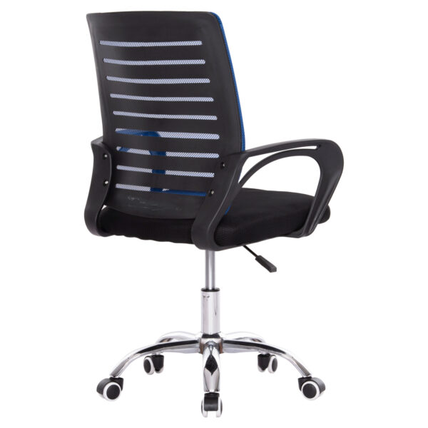 ΚΑΡΕΚΛΑ ΓΡΑΦΕΙΟΥ TRAIL HM1192.96 ΜΠΛΕ & ΜΑΥΡΟ MESH 62x51x98Υεκ. Β' ΔΙΑΛΟΓΗΣ - Image 5
