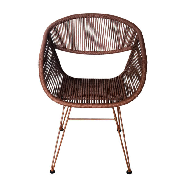 PAGUSA ΚΑΡΕΚΛΑ CHOCOLAT 60x62x80cm 53-0106 - Image 2