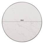 ΕΠΙΦΑΝΕΙΑ ΤΡΑΠΕΖΙΟΥ SINTERED STONE HM6652.02 ΜΕ ΠΛΑΙΣΙΟ ALU ΜΑΥΡΟ Φ60εκ. - Image 2