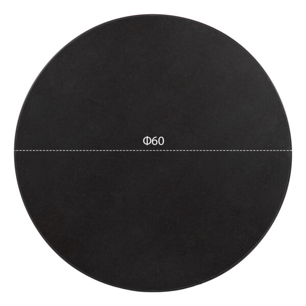 ΕΠΙΦΑΝΕΙΑ ΤΡΑΠΕΖΙΟΥ SINTERED STONE HM6652.01 ΜΕ ΠΛΑΙΣΙΟ ALU ΜΑΥΡO Φ60εκ. - Image 2