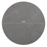 ΕΠΙΦΑΝΕΙΑ ΤΡΑΠΕΖΙΟΥ SINTERED STONE HM6653.05 ΜΕ ΠΛΑΙΣΙΟ ALU ΓΚΡΙ Φ70εκ. - Image 2
