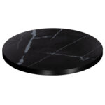 ΕΠΙΦΑΝΕΙΑ ΤΡΑΠΕΖΙΟΥ SINTERED STONE HM6653.03 ΜΕ ΠΛΑΙΣΙΟ ALU ΜΑΥΡΟ Φ70εκ.