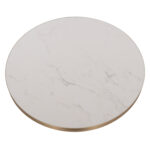 ΕΠΙΦΑΝΕΙΑ ΤΡΑΠΕΖΙΟΥ SINTERED STONE HM6652.12 ΜΕ ΠΛΑΙΣΙΟ ALU ΧΡΥΣΟ Φ60εκ. - Image 3