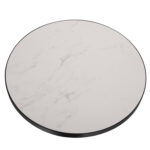 ΕΠΙΦΑΝΕΙΑ ΤΡΑΠΕΖΙΟΥ SINTERED STONE HM6653.02 ΜΕ ΠΛΑΙΣΙΟ ALU ΜΑΥΡΟ Φ70εκ. - Image 3